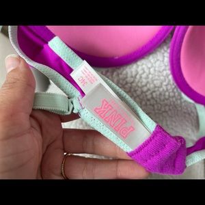 Purple/magenta push up bra from PINK